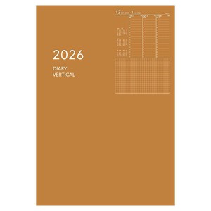 2026年 手帳 ダイアリー Appoint アポイント ノートタイプ A5 バーチカル オレンジ E8155