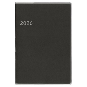 2026年 手帳 ダイアリー Appoint アポイント ノートタイプ A6 マンスリー グレー カバー付 E8147