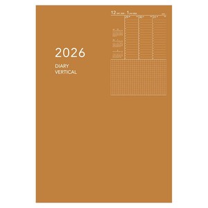 2026年 手帳 ダイアリー Appoint アポイント ノートタイプ B6 バーチカル オレンジ E8154