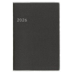 2026年 手帳 ダイアリー Appoint アポイント ノートタイプ B6 マンスリー グレー カバー付 E8149