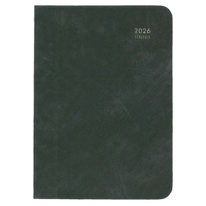 2026年 手帳 ダイアリー MILL A6 Horizontal Left BASIC GY E7765