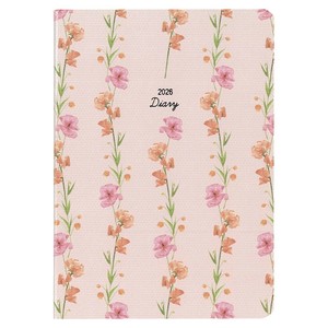 2026年 手帳 ダイアリー MILL A6 Monthly FLEURS PK E7748