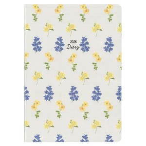 2026年 手帳 ダイアリー MILL B6 Monthly FLEURS GY E7754