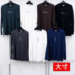 T 恤/上衣 针织衫 刺绣 长袖 男士 长T恤
