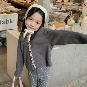 韓国スタイル 2色6サイズ シャツ フリル かわいい 長袖 秋 春