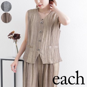 【each 新作入荷】ワッシャー加工ベスト＆ワイドパンツセット　セットアップ　each東京　AW