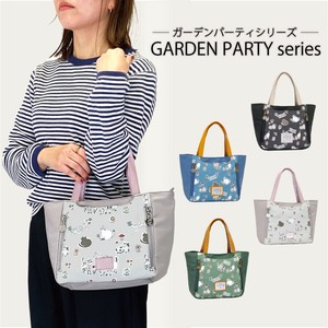 カジュアル 猫モチーフ トート 手提げ バッグ 花柄 キャット 猫雑貨 ブラック ブルー グレー グリーン
