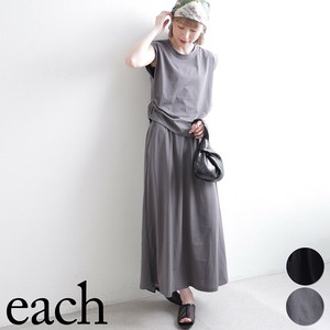 【each 新作入荷】サイドギャザーフレンチトップス＆ギャザースカート　セットアップ　each東京2025AW