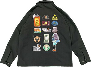 【2025AW新作】go slow caravan 　T/Cキャンバス ワッペンコーチJKT