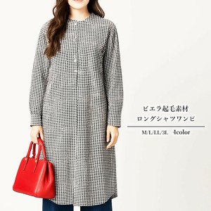 洋装/连衣裙 立领 L尺寸 衬衫洋装/连衣裙 格子图案
