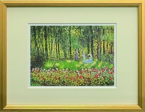 【名画アート】　Claude Monet ｱﾙｼﾞｬﾝﾄｩｲﾕの庭園のｱｰﾃｨｽﾄ S(GD)