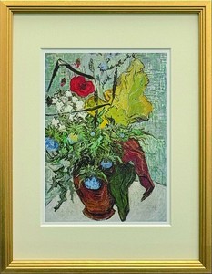 【名画アート】　Vincent van Gogh ﾎﾟﾋﾟｰと花瓶 S(GD)