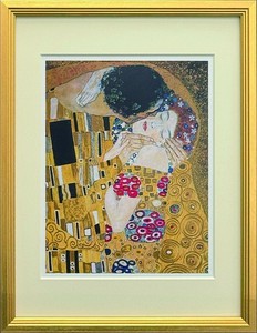 【名画アート】　Gustav Klimt The kiss S(GD)