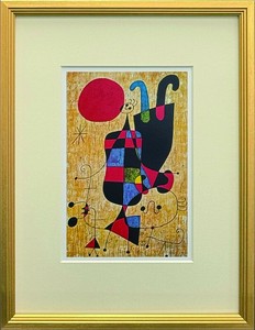 【名画アート】　Joan Miro 逆さの数字 S(GD)