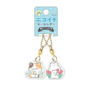 ■2025AW　先行予約■　ぷちニコイチキーホルダー　お花アニマル