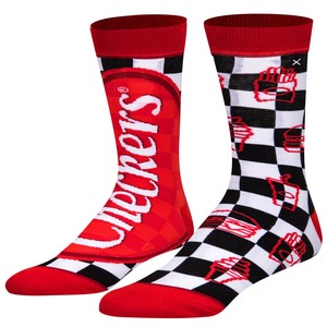 【ODD SOX（オッド ソックス）】クルー ソックス LARGE FEET CHECKERS SPLIT OS-SOC-M-37207MONCD