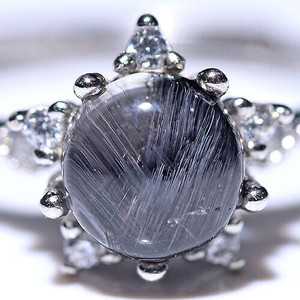 Silver-Based Rutile Quartz Ring Rings