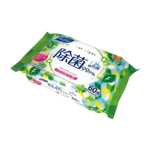 リファイン　ノンアルコール除菌ウェットティッシュ60枚　日用品/消耗品/衛生用品/ノベルティ