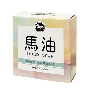 馬油石けん80g　バス用品/石鹸/ボディーソープ