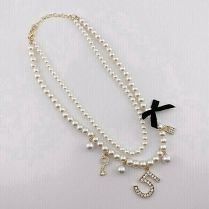 Silver Chain Pearl Necklace