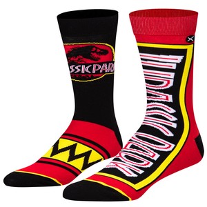【ODD SOX（オッド ソックス）】クルー ソックス LARGE FEET JURASSIC PARK SPLIT OS-SOC-M-37123MONCD
