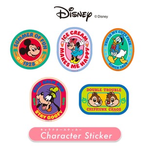 キャラクターステッカー"ディズニー" ミッキーマウス ミニーマウス