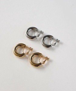 ボリュームフープイヤリング(5MM) 男女兼用　ユニセックス