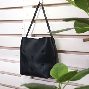 2025 新作【COOCO】星柄刺繍フェイクレザー ワンショルダー  A4 対応