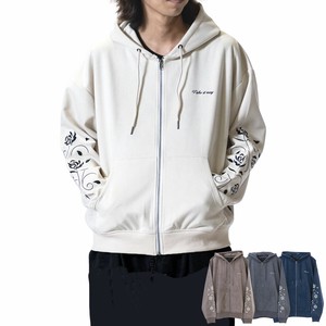 Hoodie Sleeve Embroidered Flower