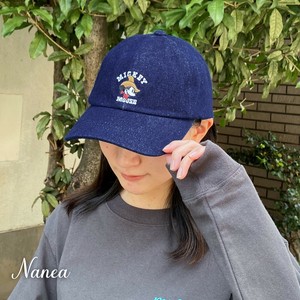 【☆新作☆】Mickey Mouse(ミッキーマウス)/ウエスタンミッキー/振り刺繍/デニムキャップ
