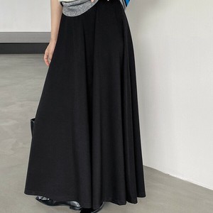 u28858トップス レディース ワイド スカート 無地 カジュアル 2025夏秋新作
