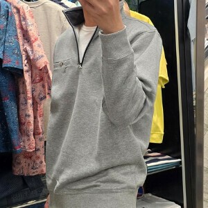 在庫限りの大SALE★サイズが合えばお得♪【MICHIKO LONDON JEANS】ハーフZIP裏起毛トレーナー