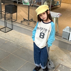 韓国スタイル 2色6サイズ シャツ プリント 長袖 秋 春