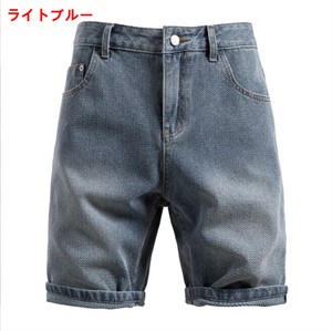 ハーフパンツ   ジーンズ 無地 快適 メンズ ファッション MBQ2852