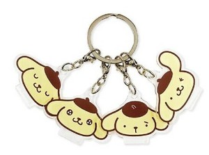 フェイスシリーズ　4連アクリルキーホルダー　サンリオキャラクターズ