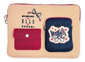 ELLE×マイメロディ＆クロミ　PCケース