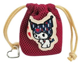 ELLE×マイメロディ＆クロミ　カラビナ付きミニ巾着