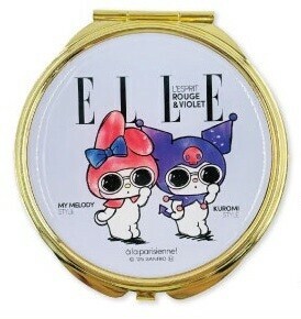 ELLE×マイメロディ＆クロミ　コンパクトミラー