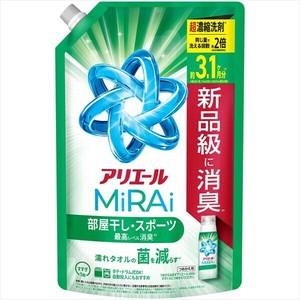 アリエールミライ超濃縮部屋干し＆スポーツつめかえウルトラジャンボサイズ 【衣料用洗剤】