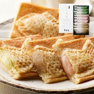 岡山 クロワッサン鯛焼き 3種ギフトセット(白あん90g 白桃カスタード90g マスカットチーズ90g) 送料無料