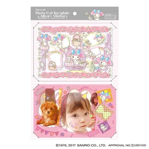 ナカバヤシ　テンプレート＆シールセット　マイメロディ　アS-FCS-26