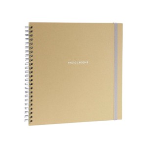 ナカバヤシ　フォトクロッキー　リング式　Mサイズ　ベージュ　アKA-MWF-150-V
