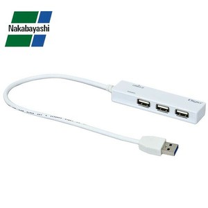 ナカバヤシ Digio2 USB3.0(1ポート)+USB2.0(3ポート) 4ポートハブ ホワイト UH-3014W