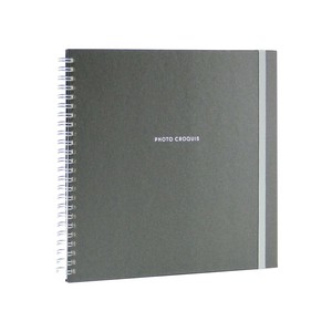 ナカバヤシ　フォトクロッキー　リング式　Mサイズ　ブラック　アKA-MWF-150-D