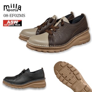 【25AW】4E ASWソール バイカラーゴムシューレース コンフォートシューズ(08EF02MS)