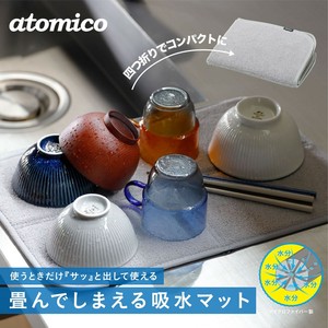 【公式】シービージャパン 畳んでしまえる吸水マット atomico マイクロファイバー キッチン マット