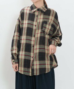 【2025秋冬新作】接結チェックSHNO2 長袖チェック柄シャツ