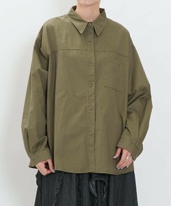 【2025秋冬新作】温もりシャツ シンプルデザイン長袖無地シャツ 胸ポケット