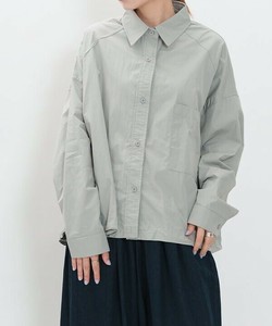 【2025秋冬新作】シャカシャツ 裾ドロストコード ジャケット風長袖シャツ