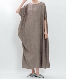 【2025秋冬新作】タックしたりOP 左右差シルエット アシメントリー半袖ワンピース